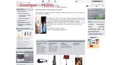Desktop Screenshot of laboutiqueduviolon.com
