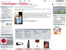 Tablet Screenshot of laboutiqueduviolon.com